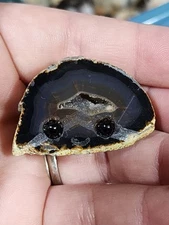 Agate Geode Specimen Mini Groot Rock Critter Druzy Pocket