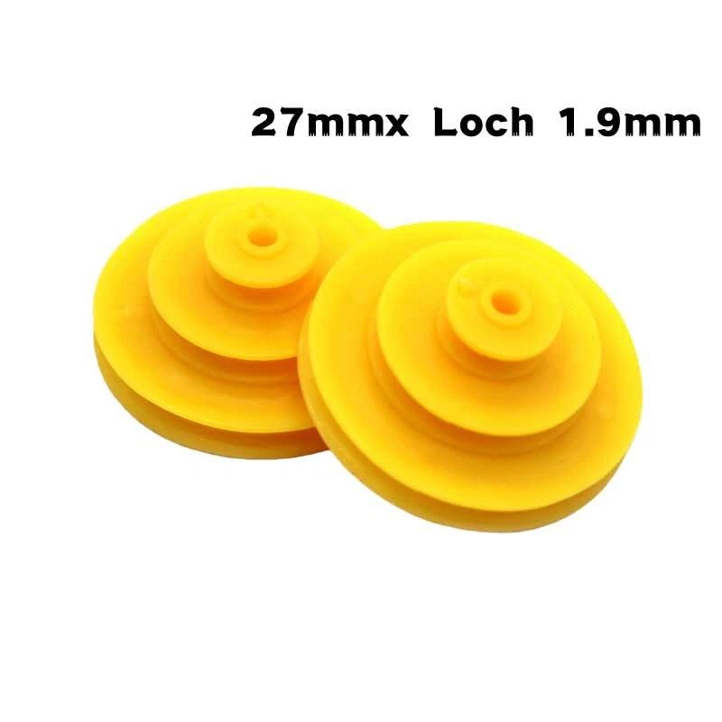 242AB Kunststoff Riemenscheibe Umlenkrollen Rad 1,95mm Loch für 2mm Motorwelle