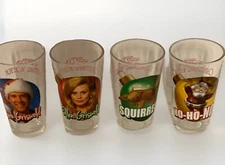National Lampoons Christmas Vacation Fun Glasses From Classic Movie Set of 4 New