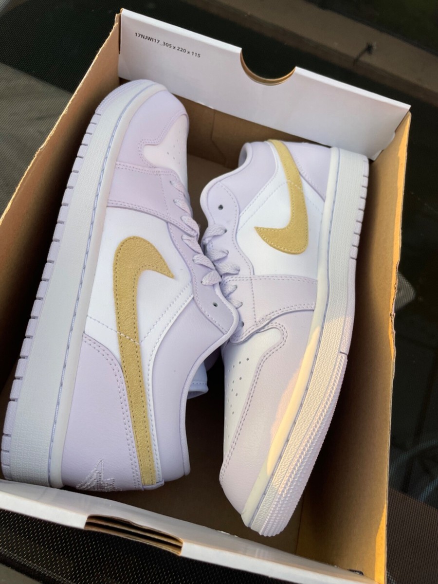NIKE WMNS AIR JORDAN 1 LOW　DC0774-501 Amazon.com | Nike Jordan 1 Low Women Barley Grape/Lemon Wash