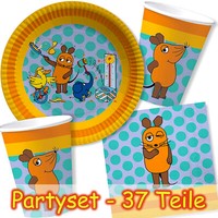 Die Sendung Mit Der Maus Party Set - 37 Tlg Kindergeburtstag Kinder Geburtstag