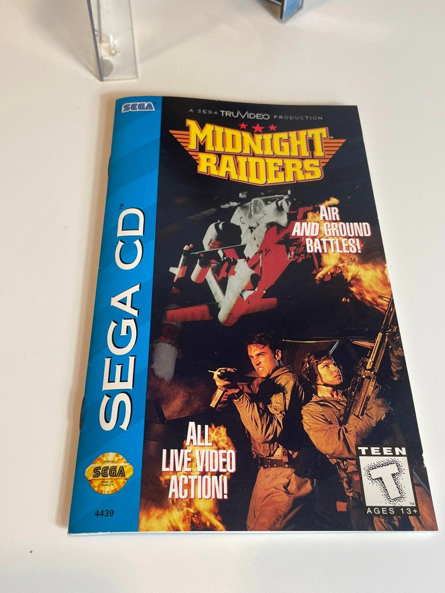 Midnight Raiders for Sega CD Complete Reg Card | eBay
