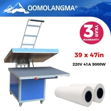 39 x 47  Manual Large Format Heat Press Transfer Machine Slide out 220V 41A 9KW