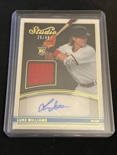 Luke Williams 2022 Chronicles Studio Gold Jersey/Auto #26/49 - Marlins