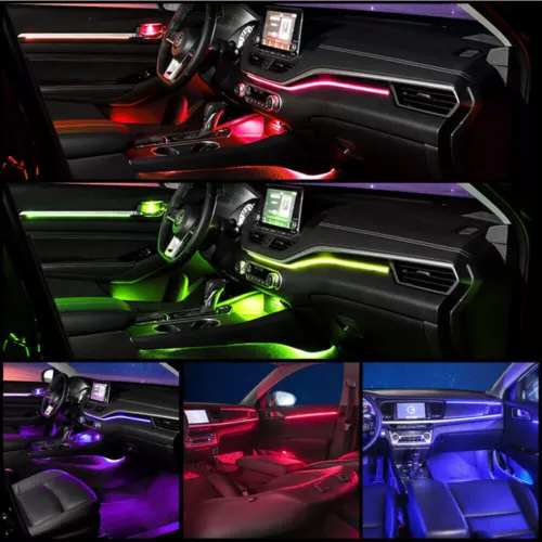 Symphony Full RGB LED Car Interior Acrylic Light Ambient Strip Light APP Control - Picture 2 of 16