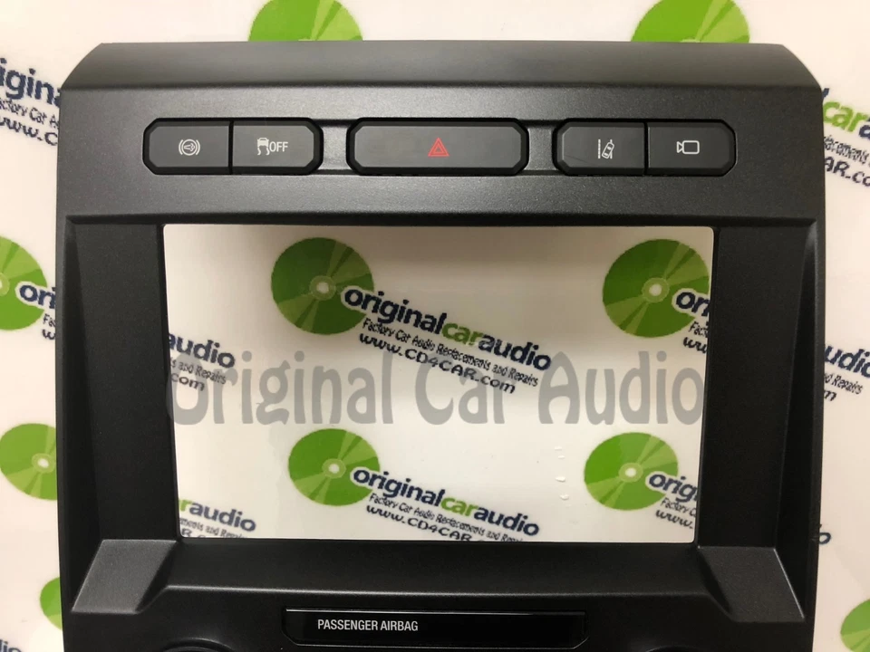 2017 - 2018 Ford F250 F350 Super Duty 8" Radio Dual Climate Control Panel BEZEL - Image 4 of 4