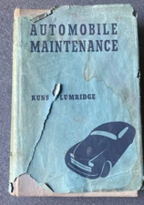 1933- 1946 Vintage Automobile Maintenance Kuns Plumridge  Manual
