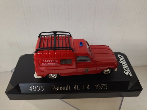 RENAULT 4L F4 1975 FIRE/SAPEURS POMPIERS 1:43 SOLIDO 4808 - Imagen 2 de 6