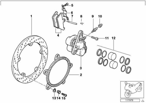 Original BMW 34117658388 Vis de ventilation pour R900RT R1200RT R1200R K1600GT.. - Photo 2/8