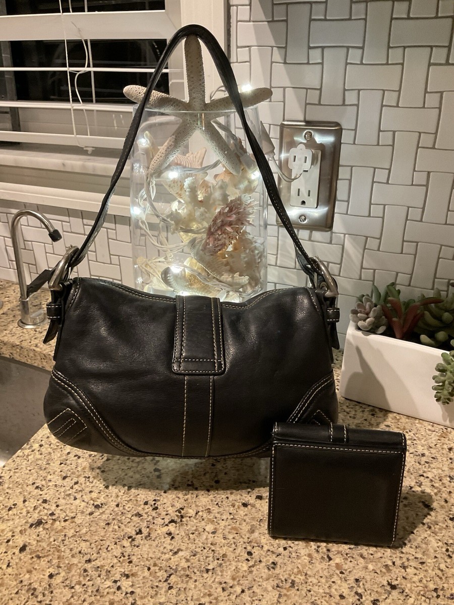 COACH Vintage SOHO Satchel Buckle Flap Cowhide Leather Bag