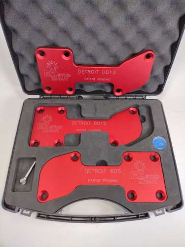 EZ Stud Out, Detroit HD Master Kit - DD-13, DD-15, D60 Templates, Carbide Burr - Picture 4 of 7