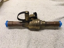 ABV5A Emerson Refrigeration Ball Valve w/ Access Fittings 5/8" ODF Solder