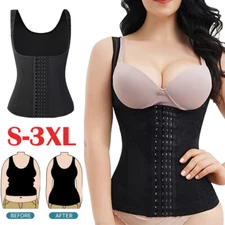 Women's Waist Trainer Cincher Girdle Body Shaper Slimming Vest Tank Tops Corset