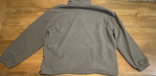 Vtg King Louie UFCW Union Made Gray Thermal Lined Half Zip Sweater 2XL Made USA - Picture 2 of 11