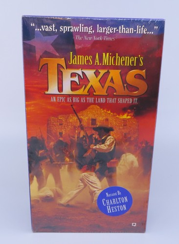 James A. Michener's Texas (VHS, 1994) Narrated By Charlton Heston - Picture 2 of 7