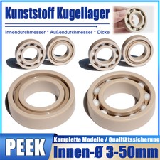 PEEK Kunststoff Kugellager Rillenkugellager I...