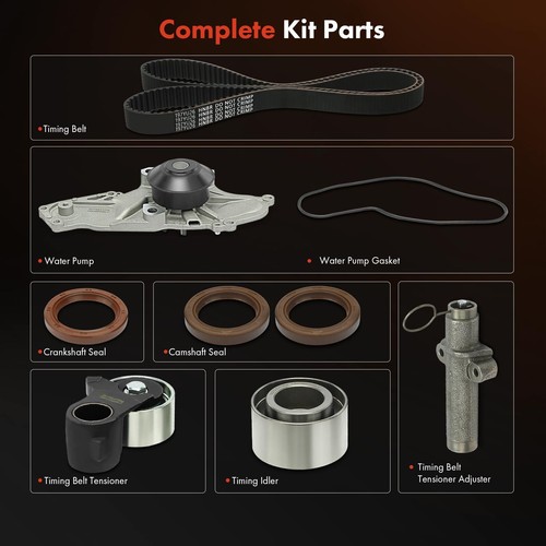 9x Kit de correa de distribución y bomba de agua para Acura CL 2001-2003 Honda Odyssey 2000-2004 - Imagen 5 de 11