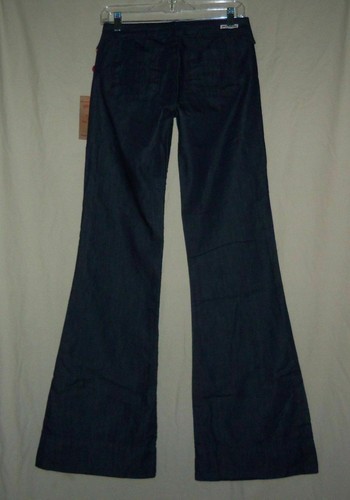 NWT TRUE RELIGION 26 Denim Nautical Sailor Bell Bottom Flare Jeans Rockabilly - Picture 4 of 7