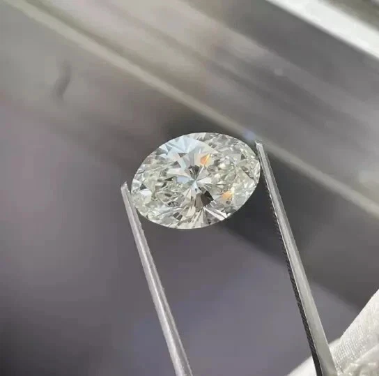 .90 Ct Lab Grown CVD Diamond 7x5 mm Oval F Color, VVS Certified Loose Diamond - Image 3 of 4