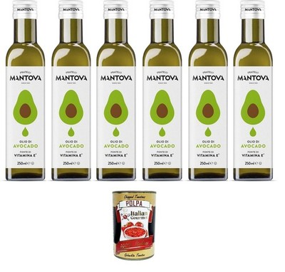 Fratelli Mantova Avocadoöl 6x250ml 100% natürlich Vitamin E +Polpa