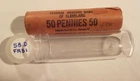 1958 D BU Lincoln Cent Roll, FEDERAL RESERVE BANK, Nice roll!  (58D FRB1)