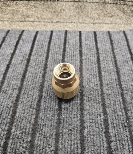 Euroblock Heavy-Duty 3/4" Female NPT Brass Inline Spring Check Valve 400 WOG