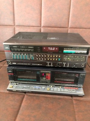 AIWA RX-6 Stereo Receiver & FX-W6 Double Cassette Deck Vintage