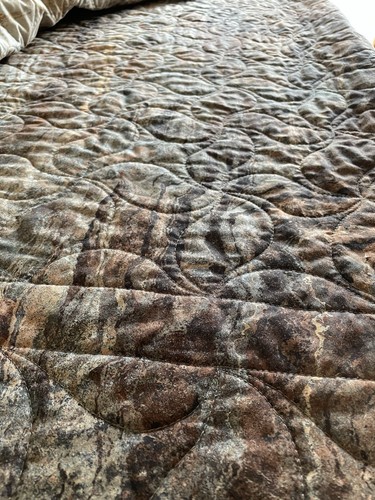 Copper to Pewter Fall Foliage Queen Quilt Set 90" x 92" - Picture 14 of 16