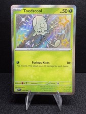 Pokémon Toedscool 105/091 SV: Paldean Fates Shiny Rare Basic 50 HP Holo