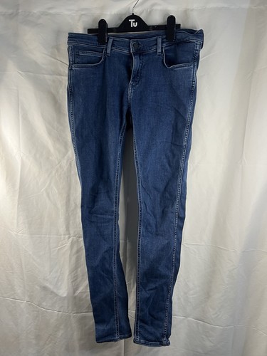 Jeans uomo Levi Line 8 taglia vita 32 gamba 31 blu slim fit pantalone casual - Foto 3 di 17