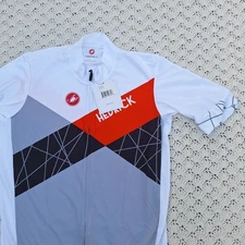 NEW Castelli Team Training Jersey Cycling Bike Race Short Sleeve Full Zip