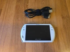 PlayStation GO Portable Pearl White PSP-N1000 Handheld Console Tested US SELLER