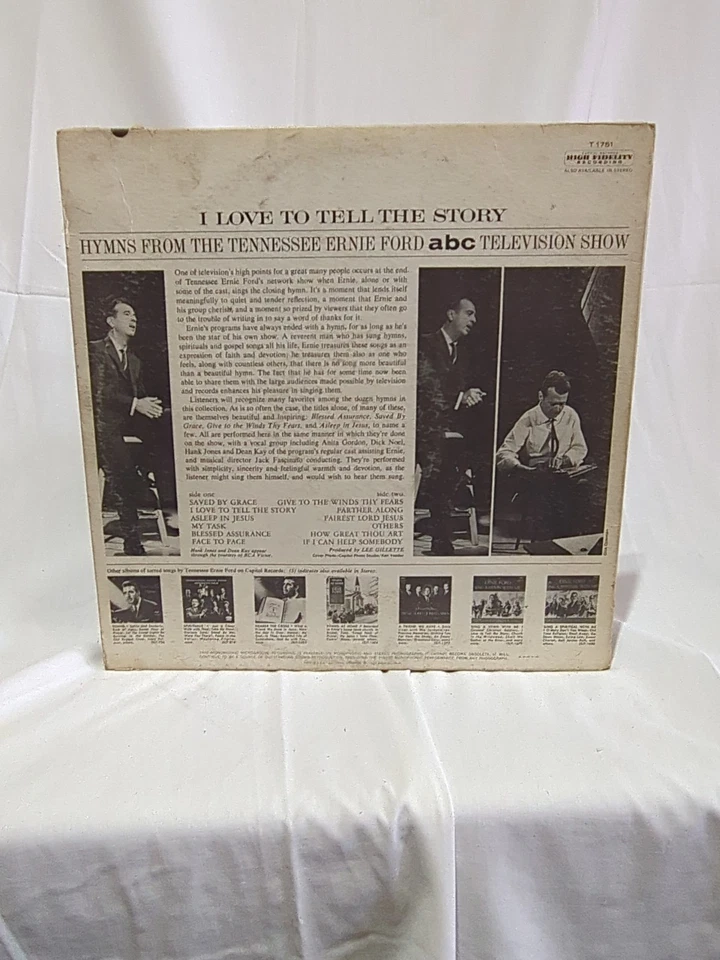 Tennessee Ernie Ford  (Lot of 2) 45 records VG/VG  Amazing Grace Hymns From ABC Foto 3 de 4