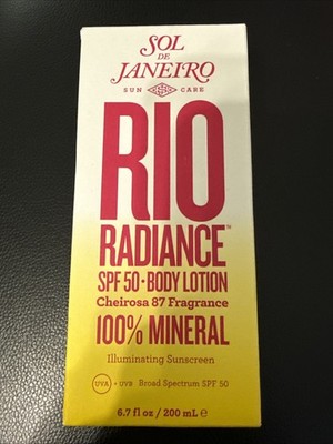 Sol de Janeiro Rio Radiance Body Lotion SPF 50, 200 ML, 6.7 Fl Oz New!