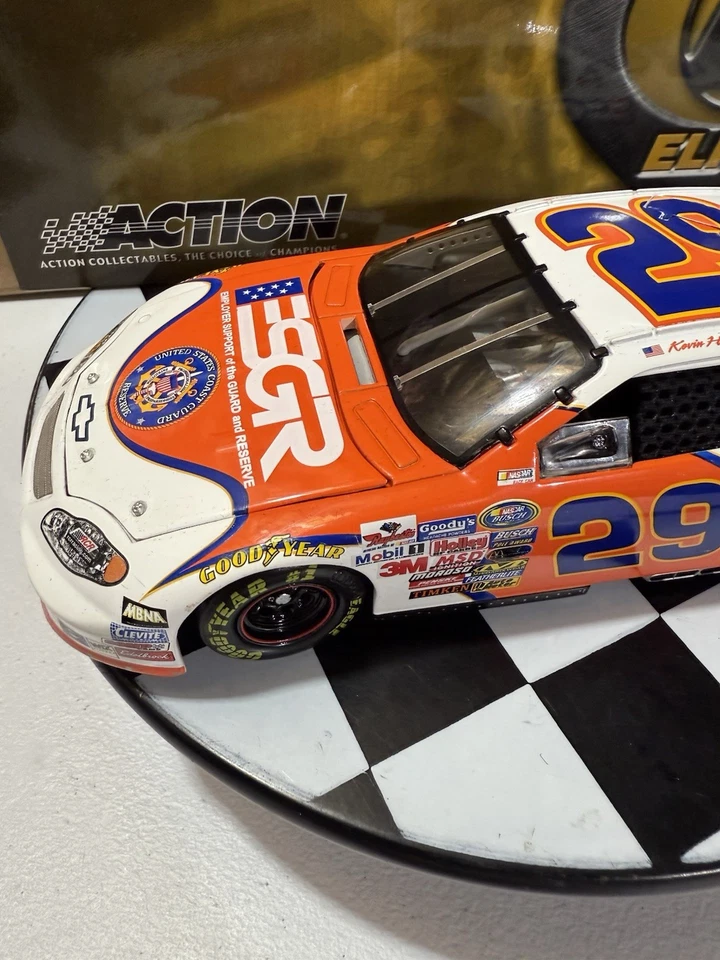 Kevin Harvick ELITE #29 ESGR GUARDACOSTAS 2004 1/24 Nascar Diecast Foto 4 de 4