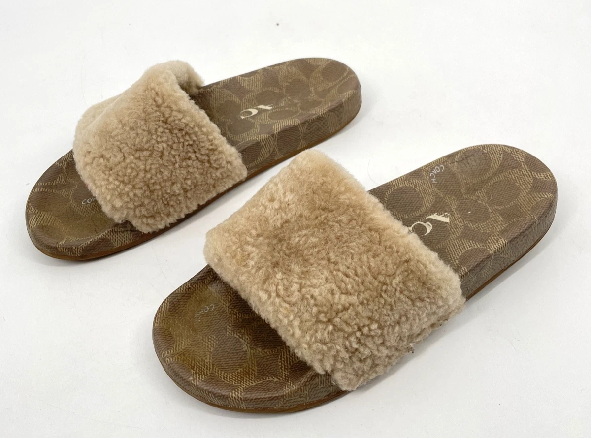 Coach Signature M Slide Sandals for Women for sale | eBay