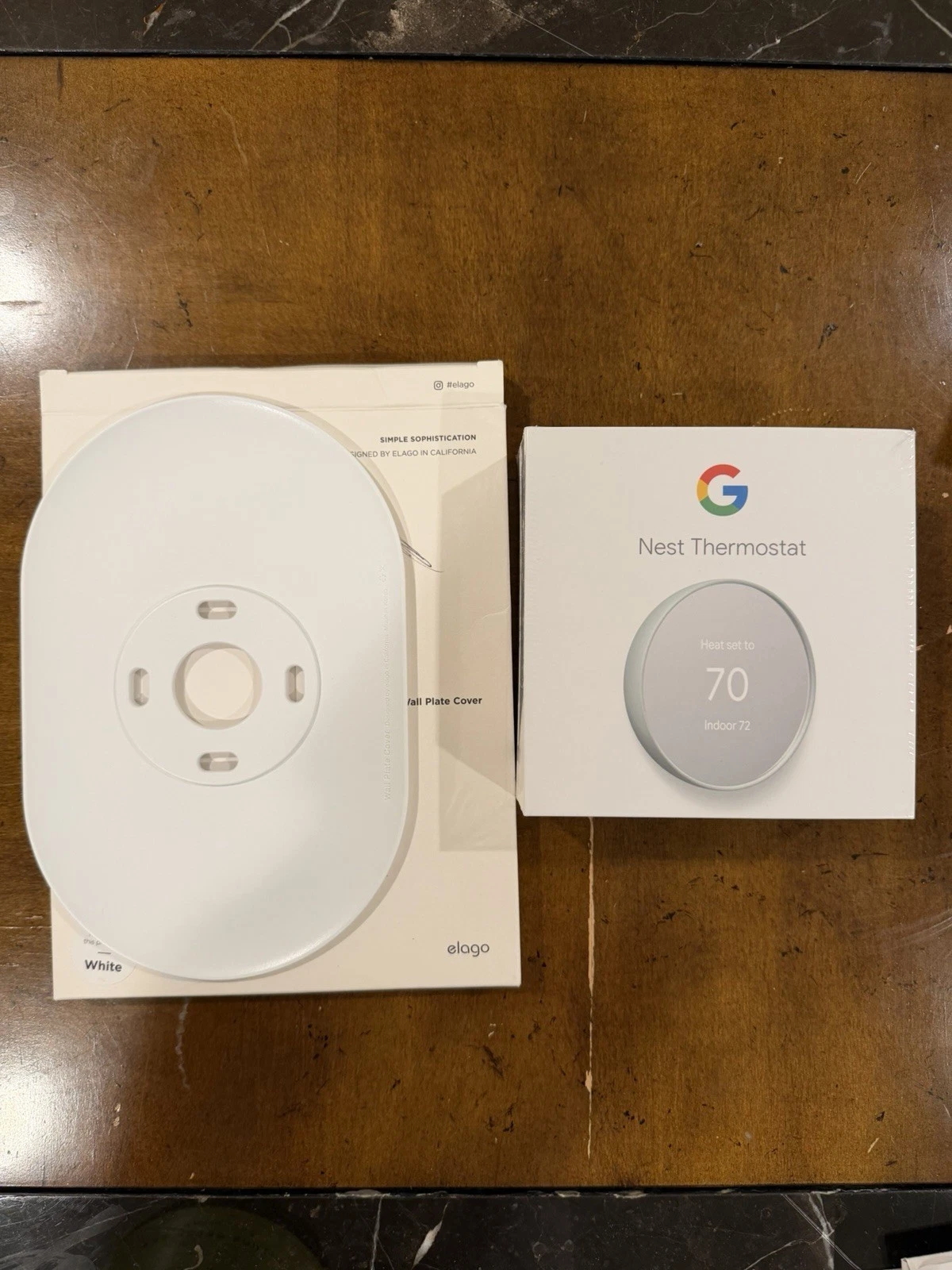 Google Nest Smart Thermostat White With Trim Kit New