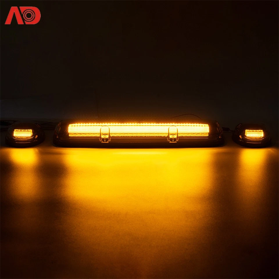 For GMC Sierra Chevrolet Silverado 1500 2500 3500 Cab Roof Marker Running Lights - Image 2 of 4