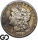 1896-S Morgan Silver Dollar Coin, Choice Fine++/VF, Semi-Better Date