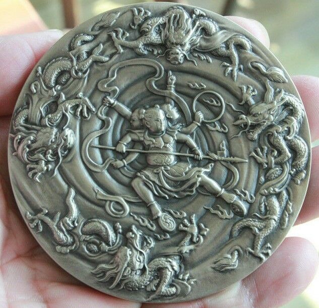 World Culture Heritage Dongba Culture China 2016 100mm Paktong Medal