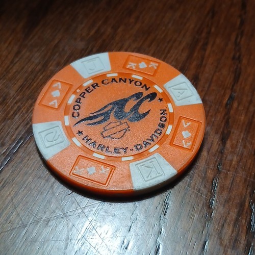 ⭐HARLEY DAVIDSON "COPPER CANYON" Butte Montana DEALER POKER CHIP