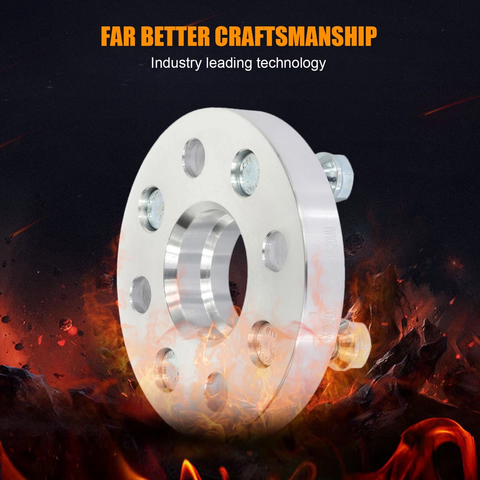 4 piezas espaciadores de rueda 20 mm 4x100 12x1,5 para Toyota Corolla Yaris Ford Escort Foto 4 de 4