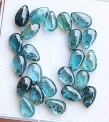 31.00 Ct Natural Geen Kyanite Smooth Double Polish Pear Briolette Gemstone Beads