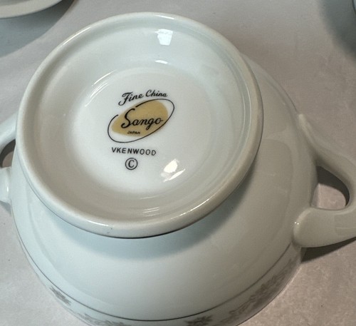 Sango Kenwood Sugar Bowl with Lid And Creamer Clean - NICE! - Picture 11 of 12