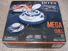 Intex Mega Chill Inflatable Floating 24-Can Tie-on Cooler - Pool, Lake, Rafting