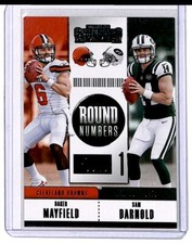 2018 Panini Contenders Round Numbers Baker Mayfield/Sam Darnold #RNA-MD