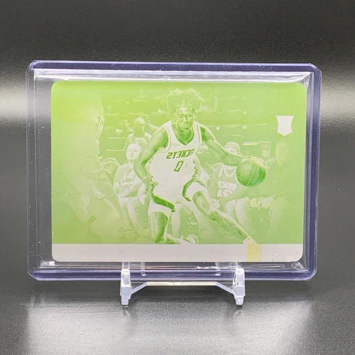 RARE National Treasures Jalen Green 2021-22 Noir ROOKIE Printing Plate 1/1 RC