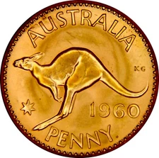 Australia Pre-Decimal 1d Proof 1960P FDC