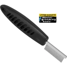 Master Grooming Tools Ergonomic Pet FACE EAR HEAD FINISHING COMB FINE Dog Cat
