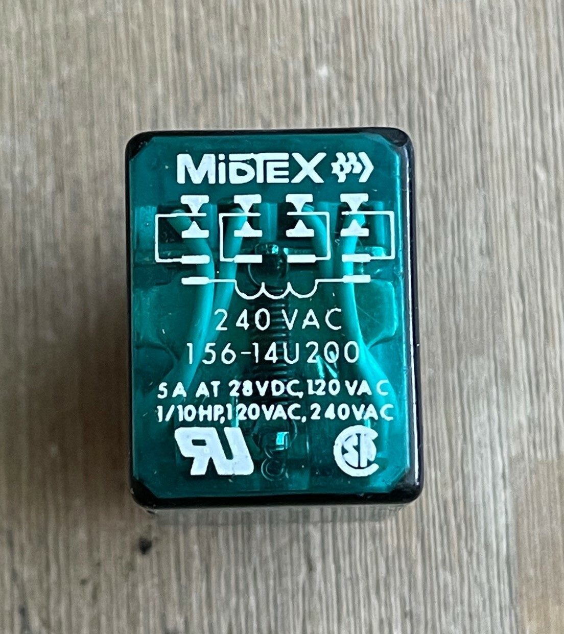 MIDTEX 156-14U200 RELAY 14 PIN 5A 240VAC 28VDC | eBay